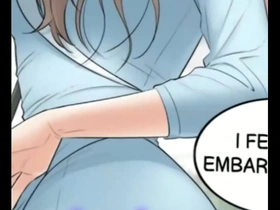 Step-sister and step-mom in hot comic book hentai manhwa