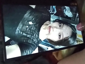 Asian beauty gets a facial cumshot in this slutty video.