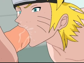Hentai Naruto: Steamy bath scene with gay pig play