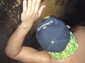 Gay orgy with Glory Hole fun in Brazil