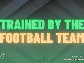 Muscular football team gets gang banged in this gay audio story