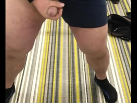 Being horny in the changing room I had to take care of myself and cum.