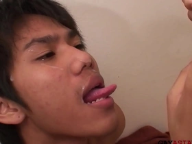 Young Asian guys have raw sex and cum on golden shower fetish