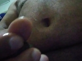 This is a gay porn video with an amateur performer who has a big dick and masturbates.
