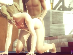 Barbara the femboy from Genshin Impact gets a lot of cock in her ass.
