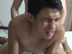 Benjie the Asian twink gets daddy’s foot fetish fulfilled