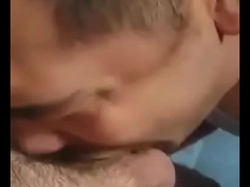 A hot married man gets deep blow job
