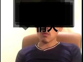 Gay Chinese man masturbates on cam