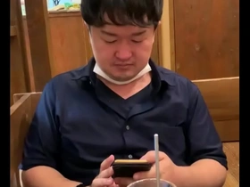 Young gay man takes selfies with an ugly appearance.