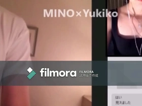 Virtual sex on social media from a hotel room in Hakata, Japan on 2017-02-28