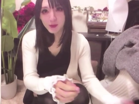 Beautiful shemale Chika solo performance with self-pleasure.